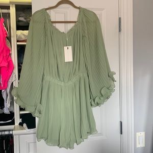 Green romper! Never worn!